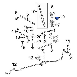 Toyota OE - Rear Coil Spring Damper