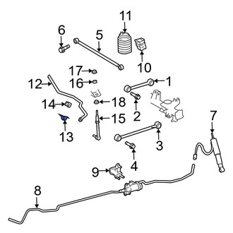 Toyota OE - Front Left Suspension Stabilizer Bar Bracket