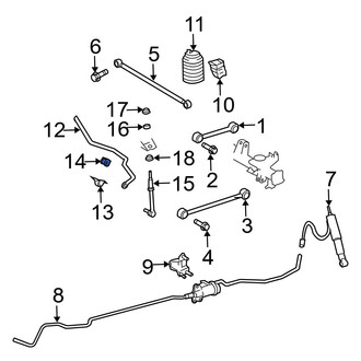 Toyota OE - Rear Suspension Stabilizer Bar Bushing