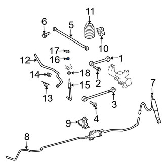 Toyota OE - Rear Suspension Stabilizer Bar Link Bushing