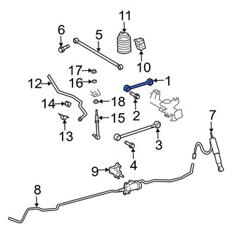 Toyota OE - Rear Left Upper Suspension Control Arm