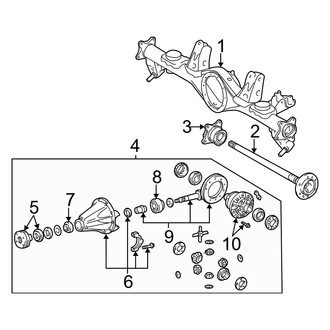Toyota OE - Rear Suspension - Axle Housing