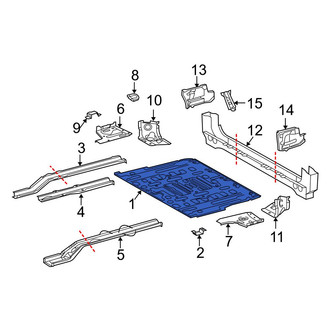 Toyota OE - Rear Floor Pan