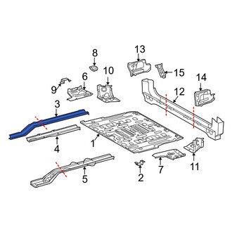 Toyota OE - Rear Floor Side Rail
