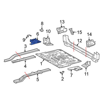 Toyota OE - Rear Right Floor Extension