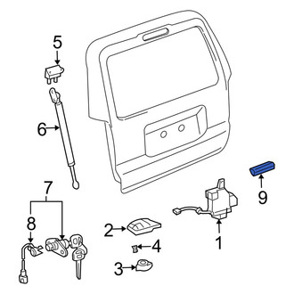 Toyota OE - Rear Liftgate Latch Release Switch