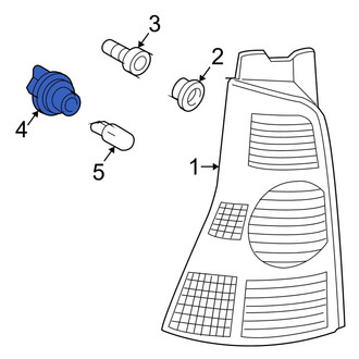 Toyota OE - Center Tail Light Socket