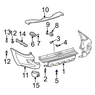 Toyota OE - Rear Upper Bumper Cover Bolt
