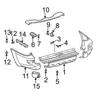 Toyota OE - Rear Bumper - Bumper & Components