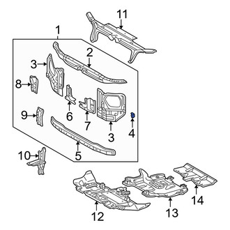 Toyota OE - Radiator Support Bracket