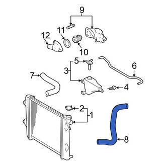 Toyota OE - Lower Radiator Coolant Hose