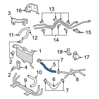 Toyota OE - Automatic Transmission Oil Cooler Hose