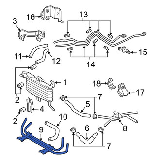 Toyota OE - Automatic Transmission Oil Cooler Tube