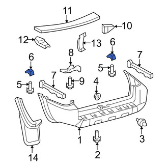 Toyota OE - Bumper Extension Bracket