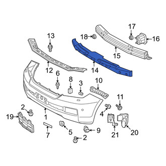 Toyota OE - Front Bumper Impact Absorber