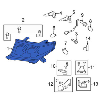 Toyota OE - Front Left Headlight