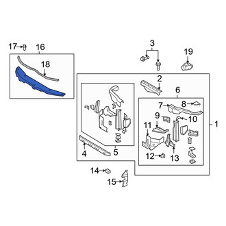 Toyota OE - Front Radiator Support Access Cover