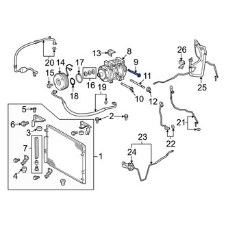 Toyota OE - Upper A/C Compressor Bolt