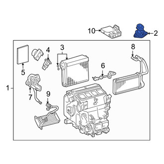 Toyota OE - Front HVAC Unit Case Cover