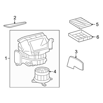 Toyota OE - Air Conditioner & Heater - Blower Motor & Fan