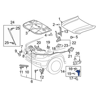 Toyota OE - Hood Safety Catch