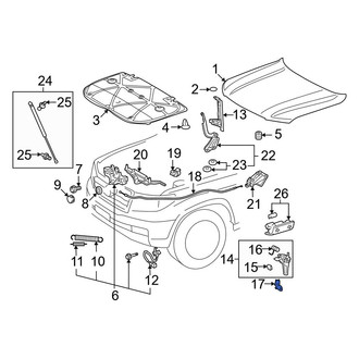 Toyota OE - Front Hood Safety Catch