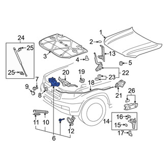 Toyota OE - Front Hood Latch