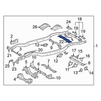 Toyota OE - Engine Mount Crossmember