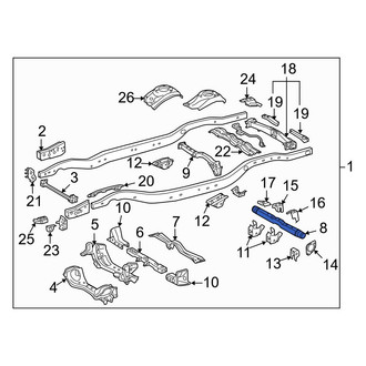 Toyota OE - Center Frame Crossmember
