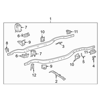 Toyota OE - Frame & Components (Supports & Brackets)