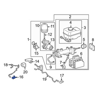 Toyota OE - Rear Left ABS Wheel Speed Sensor