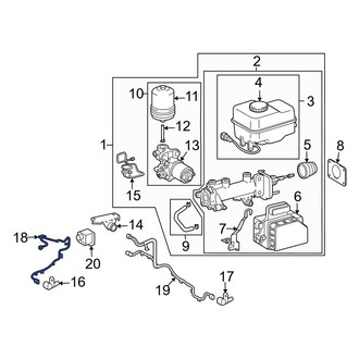 Toyota OE - Front Right ABS Wheel Speed Sensor Wiring Harness