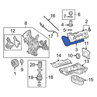 Toyota OE - Left Engine Valve Cover Gasket