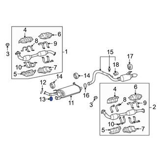 Toyota OE - Rear Exhaust Tail Pipe Gasket