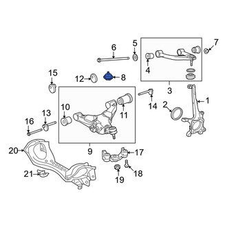 Toyota OE - Front Suspension Control Arm Bumper