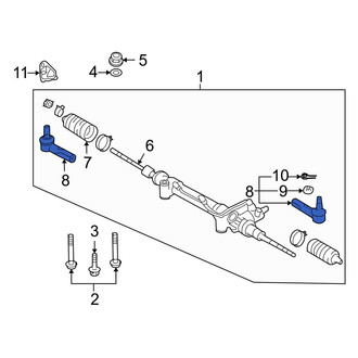 Toyota OE - Right Outer Steering Tie Rod End