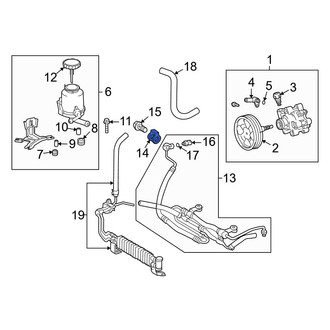 Toyota OE - Power Steering Pressure Hose Gasket