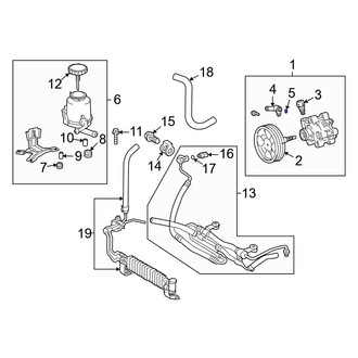Toyota OE - Power Steering Return Line End Fitting O-Ring