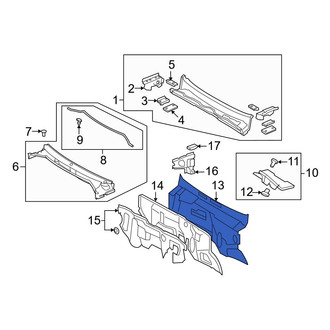 Toyota OE - Front Inner Engine Compartment Insulation