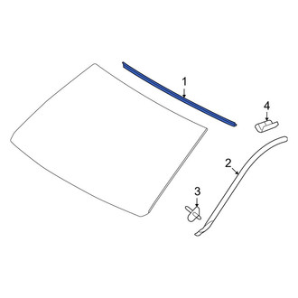 Toyota OE - Front Center Windshield Molding