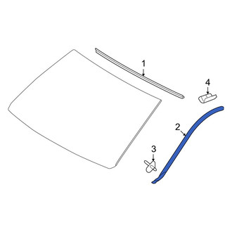 Toyota OE - Front Right Windshield Molding