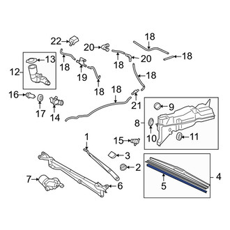 Toyota OE - Front Right Wiper Blade Refill