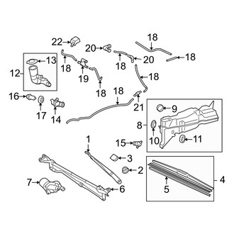 Toyota OE - Windshield - Wiper & Washer Components