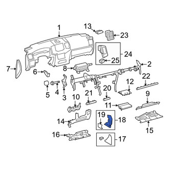 Toyota OE - Right Instrument Panel Pad