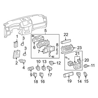 Toyota OE - Instrument Panel - Cluster & Switches