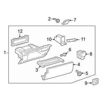 Toyota OE - Instrument Panel - Glove Box