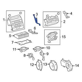 Toyota OE - Left Radio Bracket