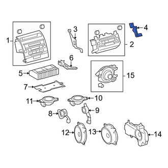 Toyota OE - Left Radio Bracket