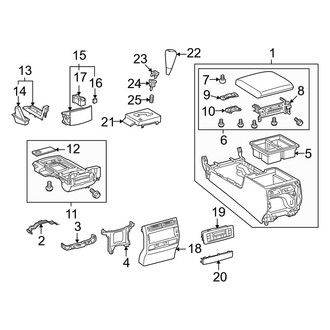 Toyota OE - Console (W/O Cooling)