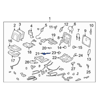 Toyota OE - Center Right Seat Track Cover